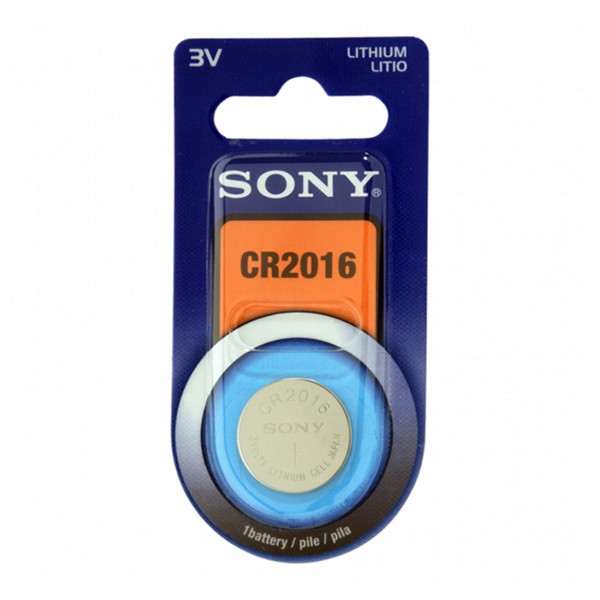 Lithium Button Cell Battery Sony CR2016B1A 3 V 90 mAh Grey