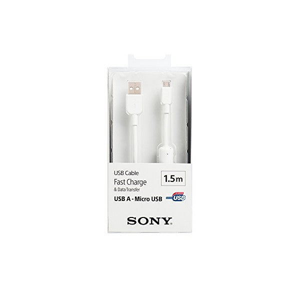 USB Cable Sony CP-AB150W 2.4A White (1,5 m)