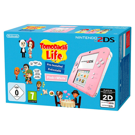 Nintendo 2DS HW + Tomodachi Life Nintendo Pink