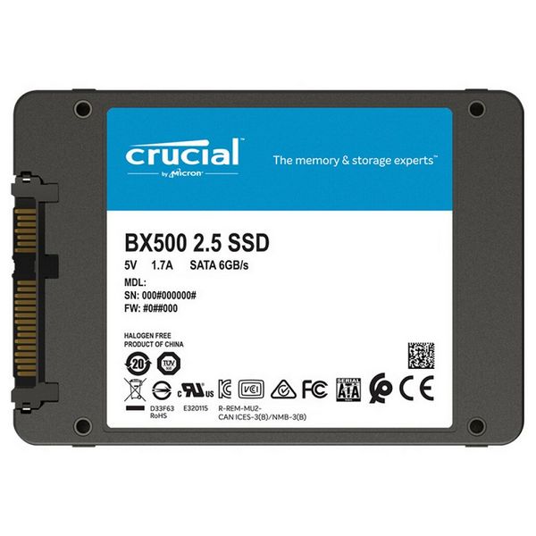 Hard Drive Crucial CT120BX500SSD1 120 GB 2.5