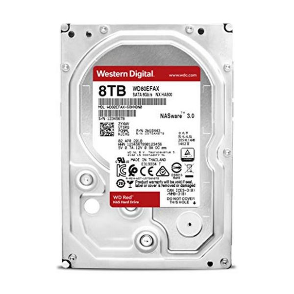 Hard Drive Western Digital WD80EFAX 8 TB 3.5