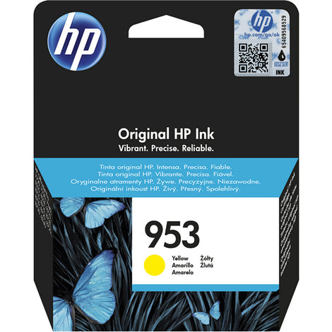 Original Ink Cartridge HP Cartucho de tinta Original 953 F6U14AE Yellow