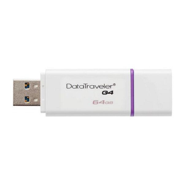 Pendrive Kingston DTIG4 64 GB USB 3.0 White Purple