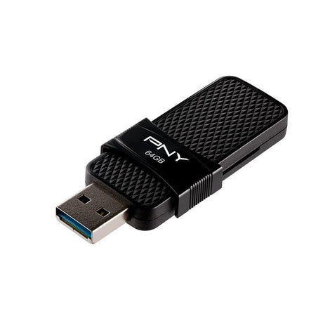 Pendrive PNY Duo-Link 64 GB USB 3.1/USB-C Black