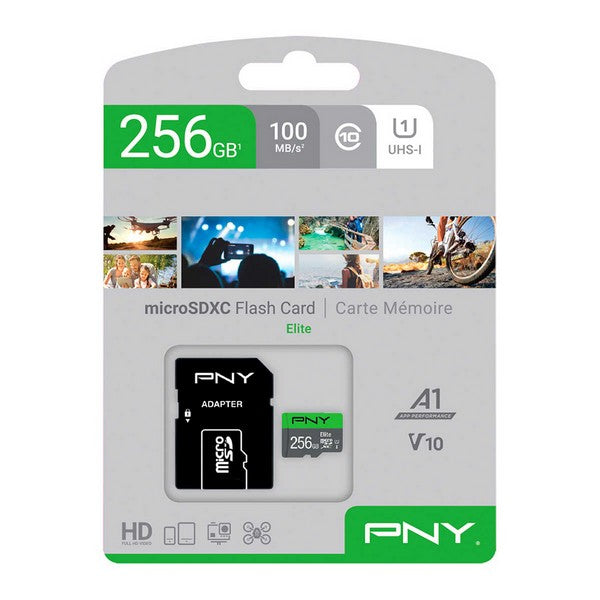 Micro SD Memory Card with Adaptor PNY Elite C10