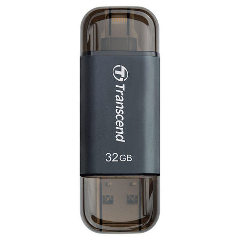 Pen Drive with Lightning Transcend MFI GO 300 USB 3.1 130 MB/s Black