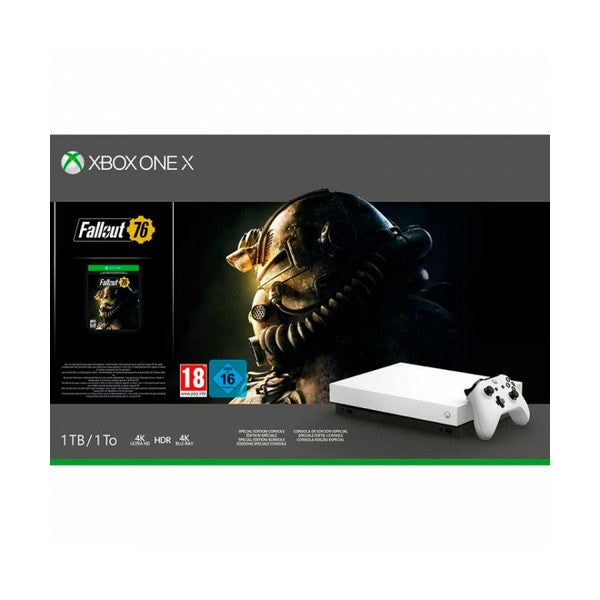 Xbox One X + Fallout 76 Microsoft 53518 1 TB 4K HDR White