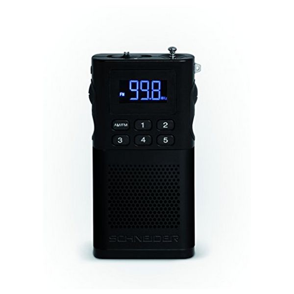 Transistor Radio SCHNEIDER PICCOLO AM/FM LED Black