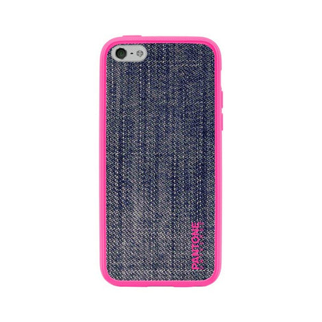 Mobile cover Iphone 5/5s Pantone Universe Denim TPU Pink Blue