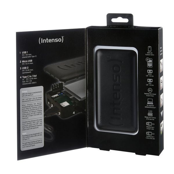 Power Bank INTENSO AATBPT0135 20000 mAh Black