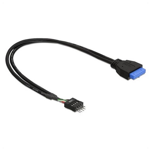 USB 2.0 to USB 3.0 Internal Cable DELOCK 83792 0,6 m Male Plug Socket