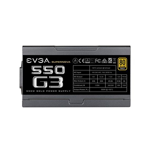 Power supply EVGA 220-G3-0550-Y2 550W G3 80PLS