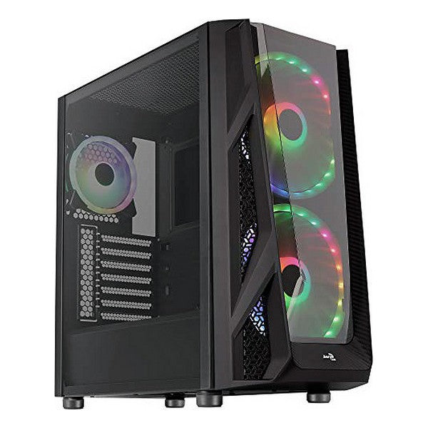 Micro ATX / Mini ITX / ATX Midtower Case Aerocool Night Hawk Duo RGB USB 3.0 Ø 20 cm Black