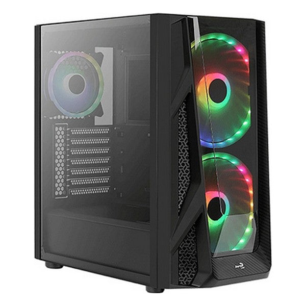 Micro ATX / Mini ITX / ATX Midtower Case Aerocool Night Hawk Duo RGB USB 3.0 Ø 20 cm Black