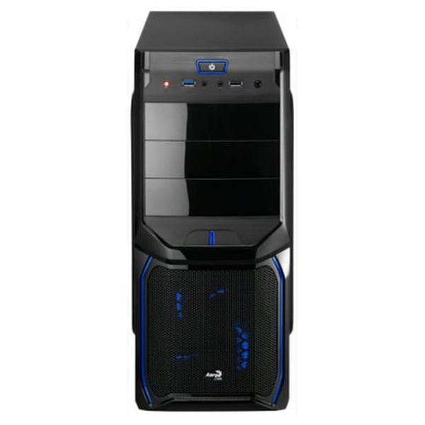 ATX Semi-tower Box Aerocool ICACSM0180 V3XADBB USB 3.0 Blue Edition Midi-Tower Black