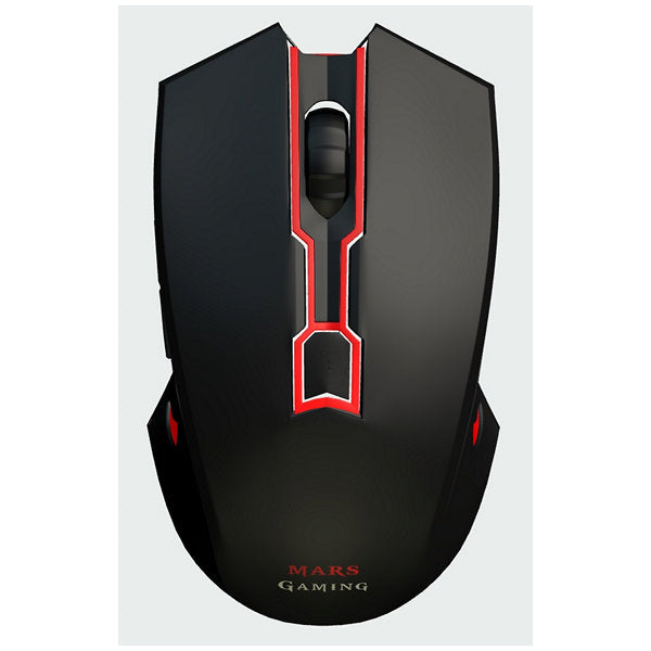 LED Gaming Mouse Mars Gaming Mars MAM0 2800 dpi Black Red