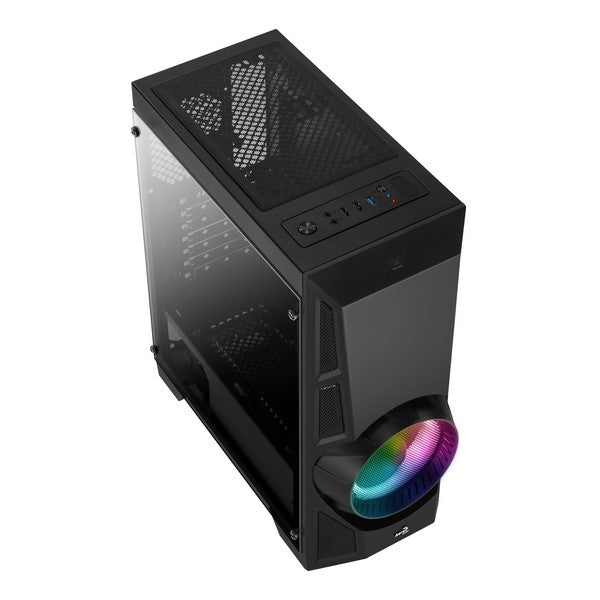 Micro ATX / Mini ITX / ATX Midtower Case Aerocool Aero Engine RGB LED Black