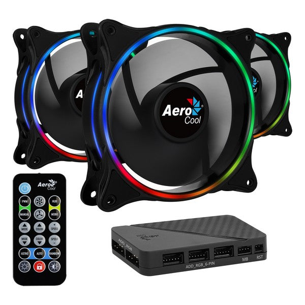 Ventilator Aerocool Eclipse 12 Pro Ø 12 cm RGB (3 pcs)