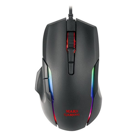 LED Gaming Mouse Mars Gaming MMX 12400 dpi 220 ips 1000 Hz LED Black