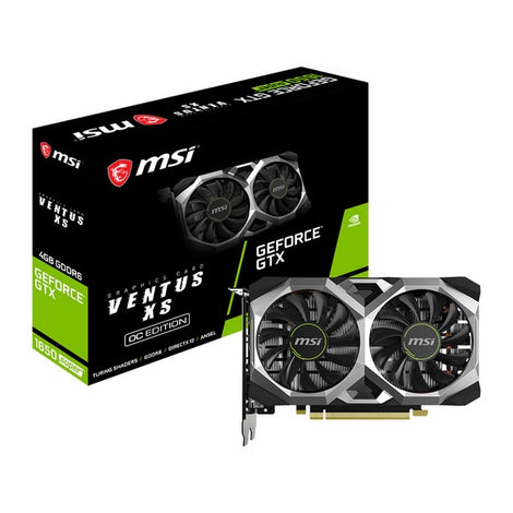 Gaming Graphics Card MSI NVIDIA GTX 1650 Super 4 GB GDDR6