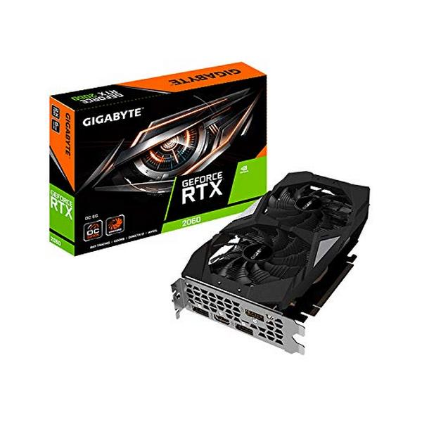 Gaming Graphics Card Gigabyte VGA NVIDIA RTX 2060 6 GB GDDR6 1755 MHz