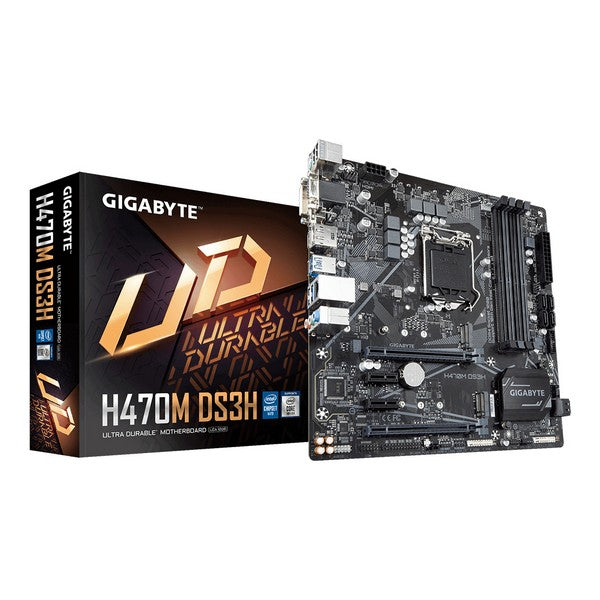 Gaming Motherboard Gigabyte H470M DS3H mATX DDR4 LGA1200