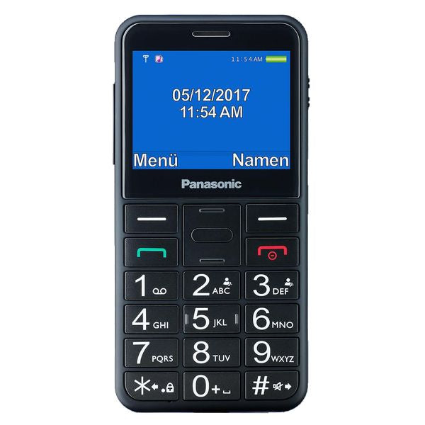 Mobile telephone for older adults Panasonic Corp. KX-TU150 TFT LCD Dual SIM Black