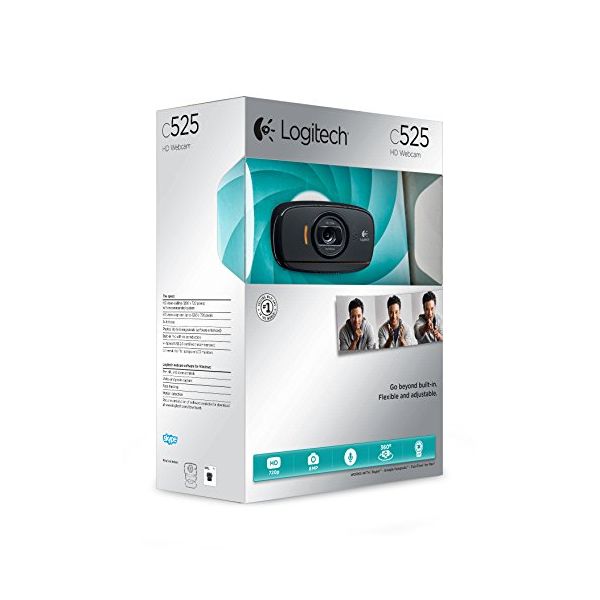 Webcam Logitech C525 HD 720p 8 Mpx PC MAC Black