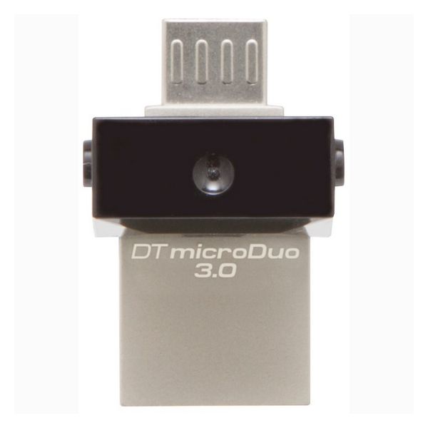 USB and Micro USB Memory Stick Kingston DTDUO3 64 GB USB 3.0 Black Grey