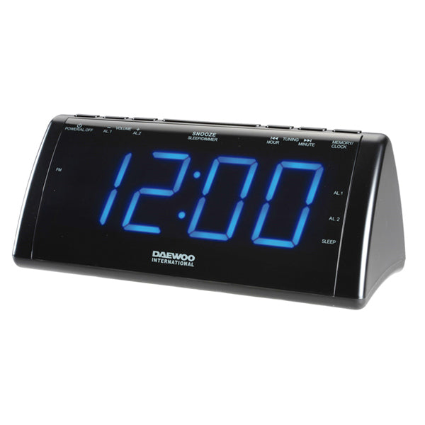 Radio Alarm Clock with LCD Projector Daewoo 222932 USB