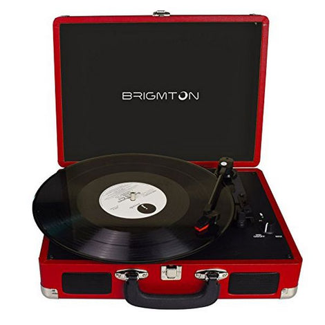 Record Player BRIGMTON BTC-404 2 x 1W Red