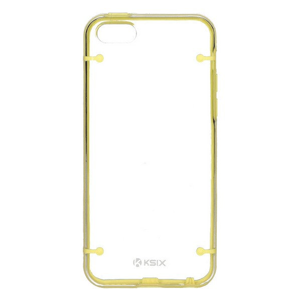 Case iPhone 5C KSIX Edge Yellow Transparent