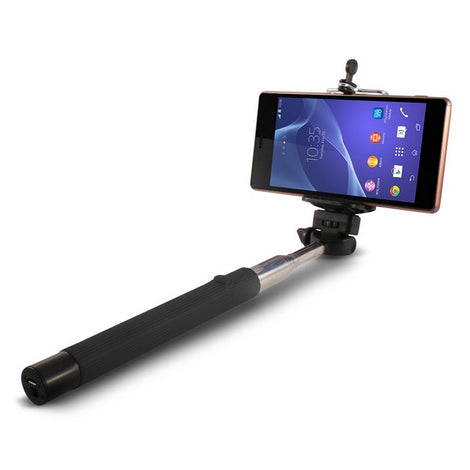 Extendible Bluetooth Selfie Stick KSIX 45 mAh 5 V Black