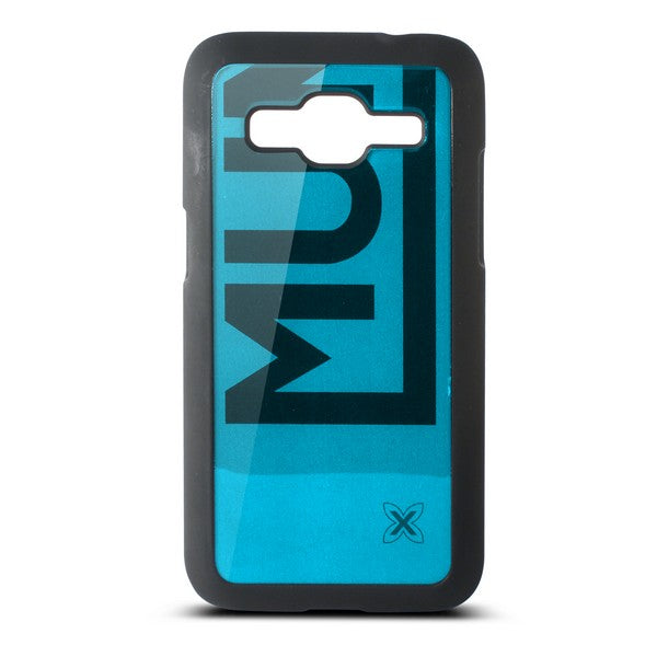 Mobile cover Samsung Galaxy Core Munich Color Line Polycarbonate Black Blue