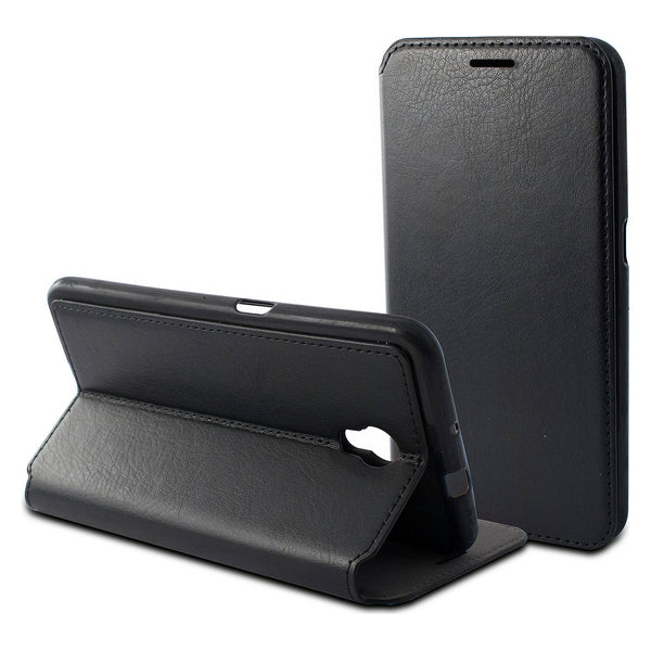 Folio Mobile Phone Case ZTE Blade V7 KSIX Flex Black