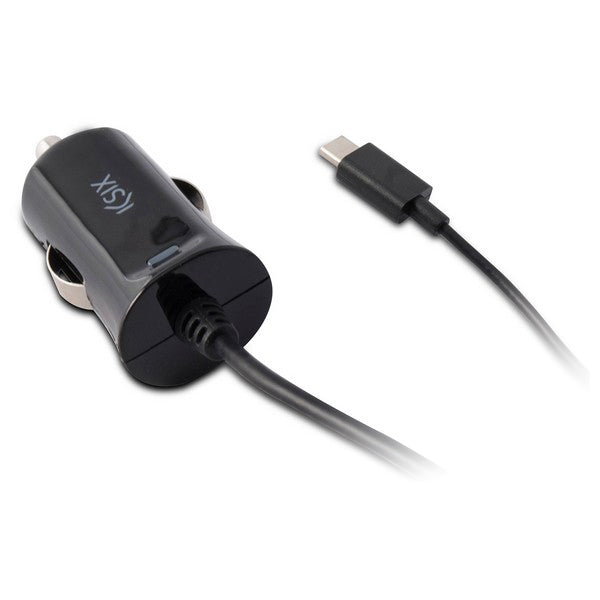 Car Charger KSIX 2.4A USB-C Black