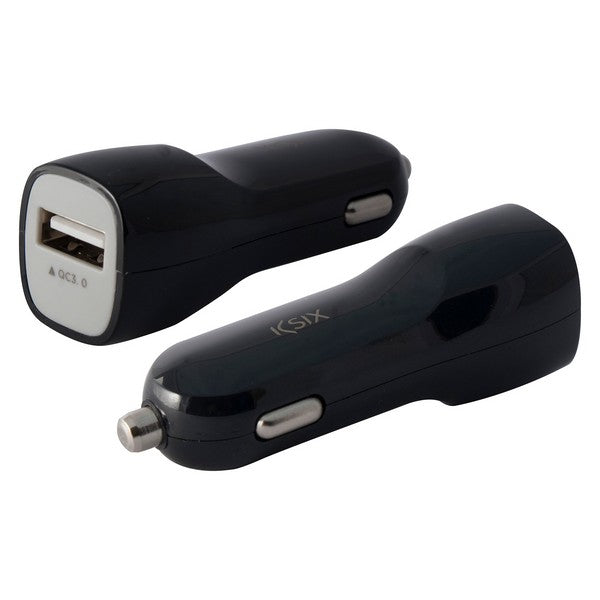 Car Charger KSIX USB Quick Charge 3.0 Black