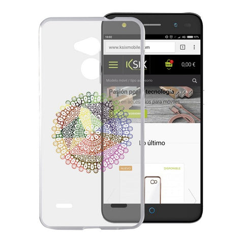 Mobile cover Zte Blade V7 Flex TPU Transparent Mandala