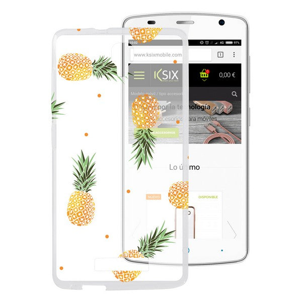 Mobile cover Zte Blade L5 Plus Flex TPU Pineapples