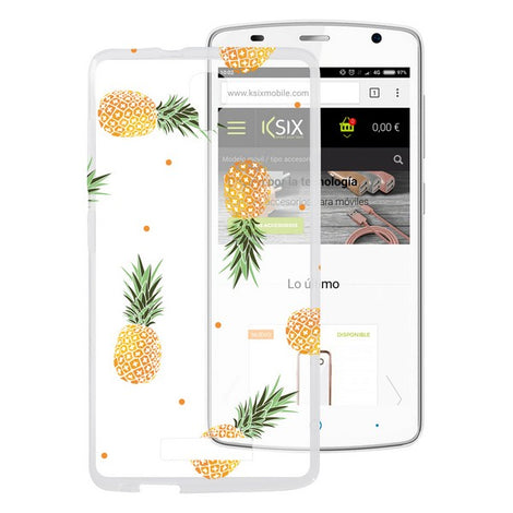 Mobile cover Zte Blade L5 Plus Flex TPU Pineapples