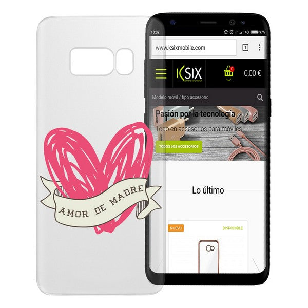 Mobile cover Samsung Galaxy S8 Flex TPU Amor de madre