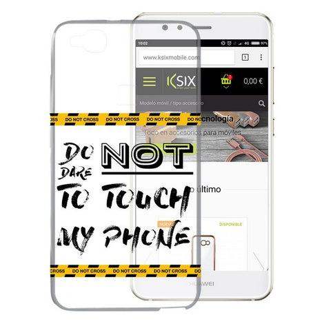 Mobile cover Huawei P10 Lite Flex TPU Do not touch my phone