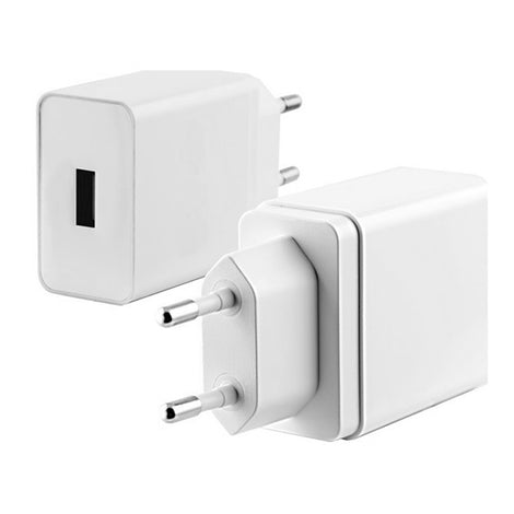 USB  Wall Charger KSIX Quick Charge 3.0 White