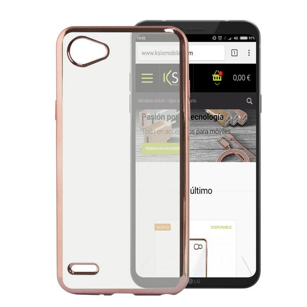 Mobile cover Lg Q6 Flex Metal Pink