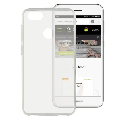 Mobile cover Huawei Y6 Pro 2017 Flex Ultrafina Transparent