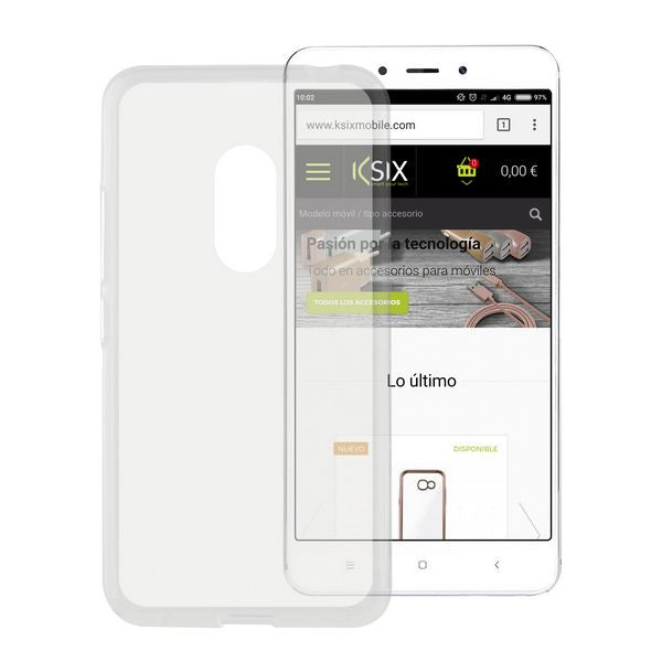 Mobile cover Xiaomi Redmi 4a KSIX Flex TPU Transparent