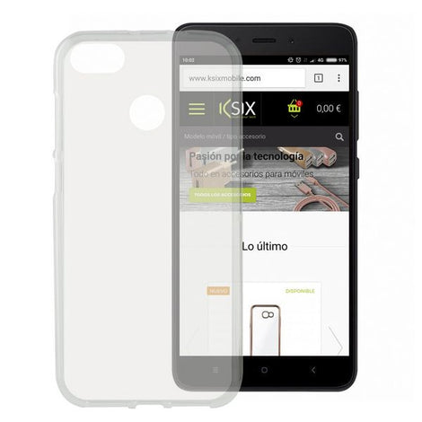 Mobile cover Xiaomi Redmi 4x KSIX Flex TPU Transparent