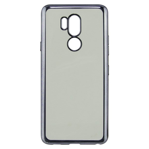 Mobile cover Lg G7 Flex Metal TPU Transparent Grey Metallic