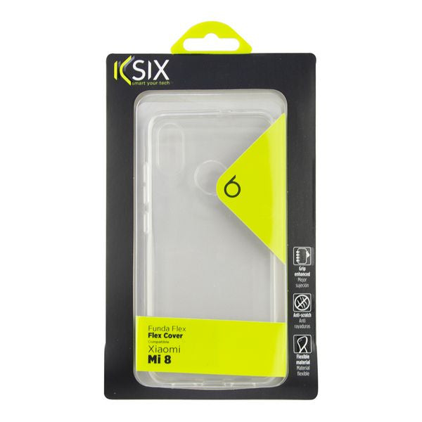 Mobile cover Xiaomi Mi 8 KSIX Flex TPU Transparent