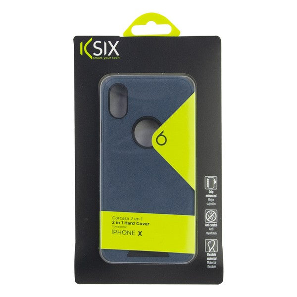 Mobile cover Iphone X KSIX Hard Cover Blue